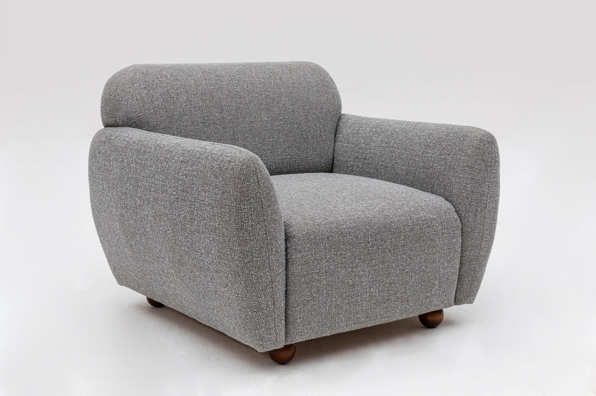 Fauteuil Eddy Gris Clair