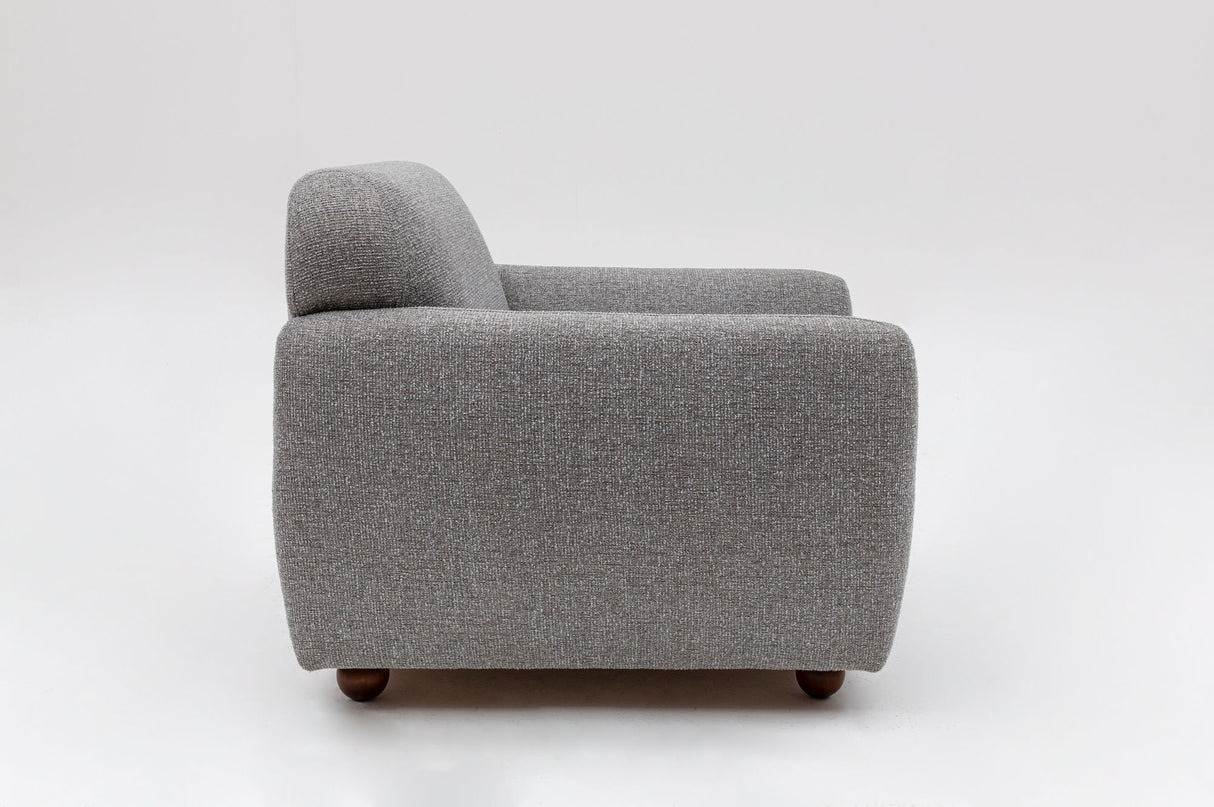 Fauteuil Eddy Gris Clair