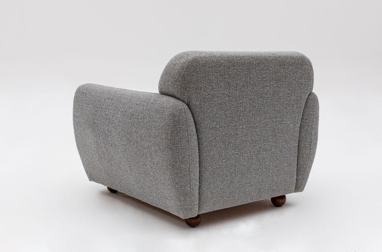 Fauteuil Eddy Gris Clair