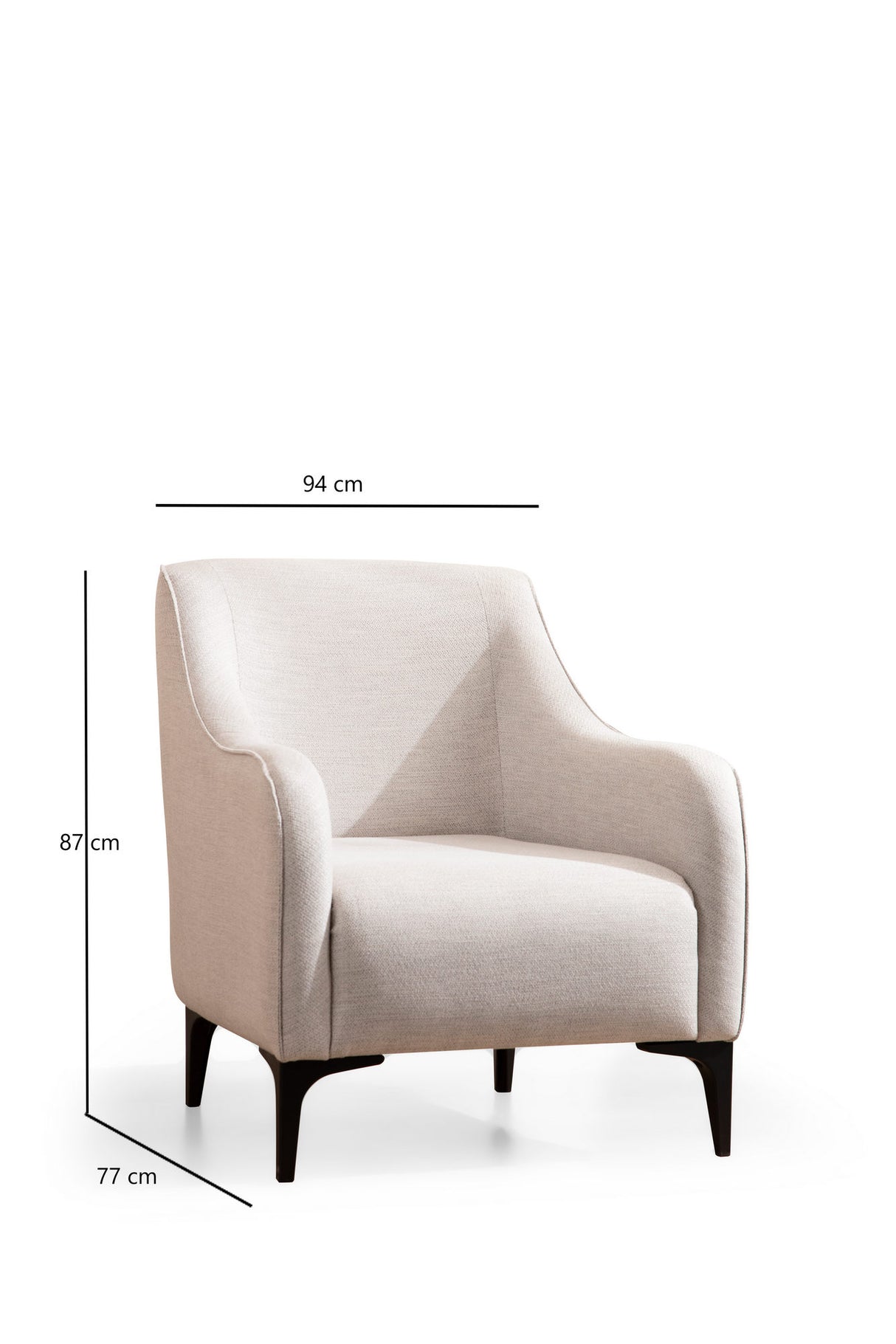 Fauteuil Belissimo Blanc Cassé