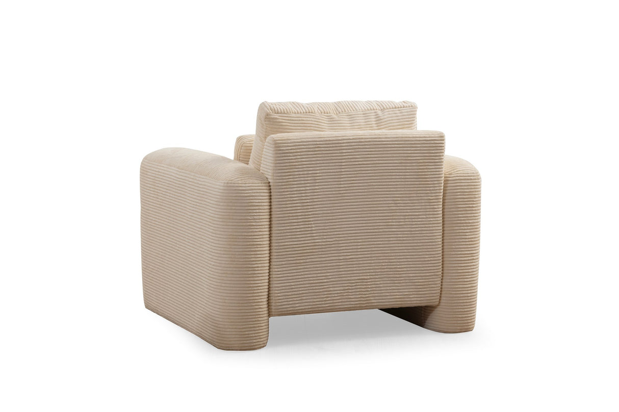 Fauteuil lis beige