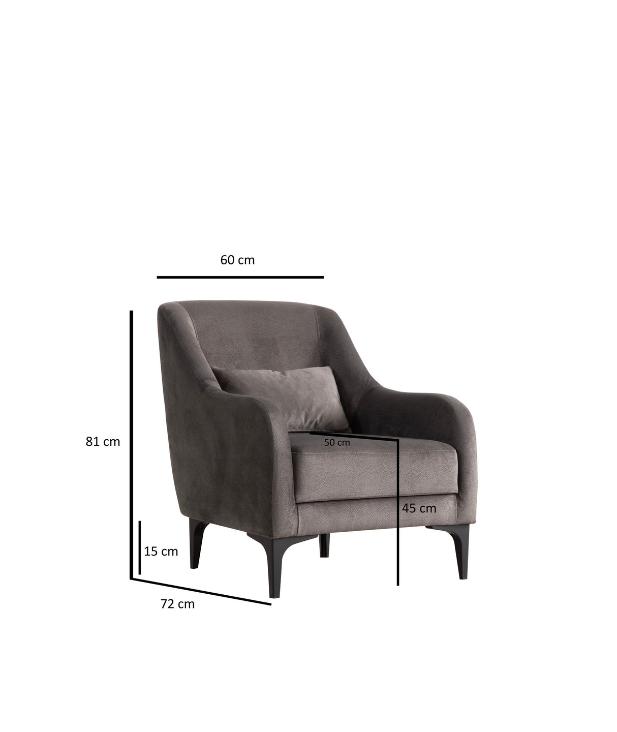 Fauteuil Astana Anthracite