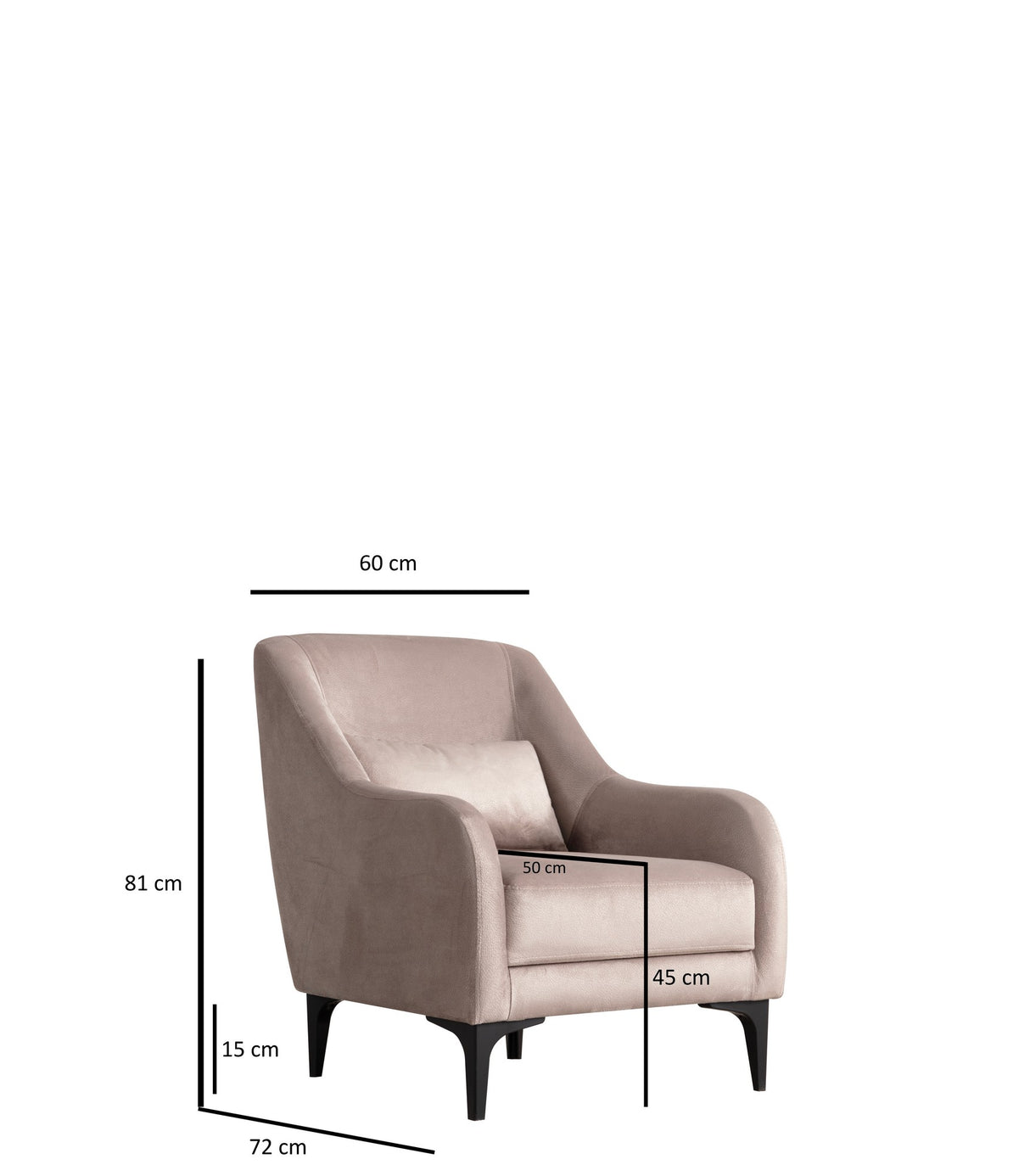 Fauteuil astana beige