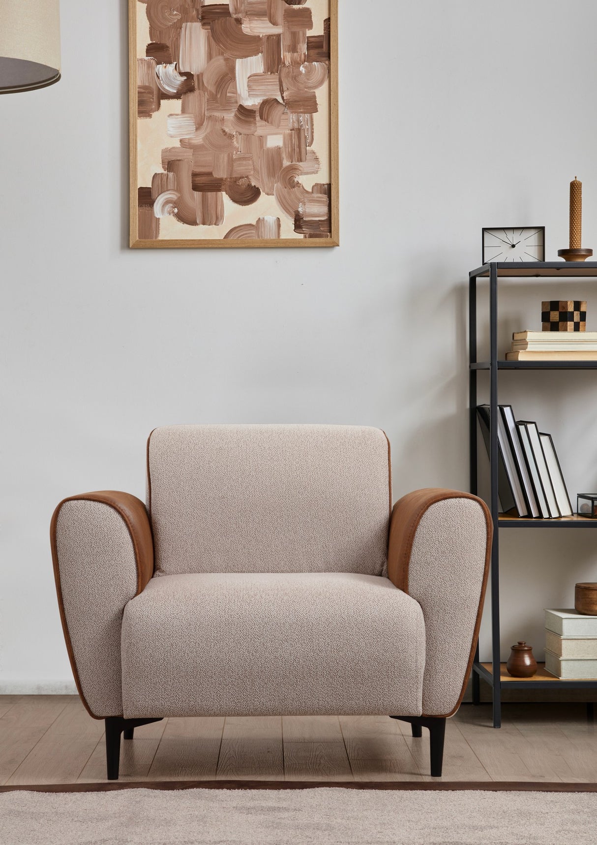 Fauteuil Aren Beige Cannelle