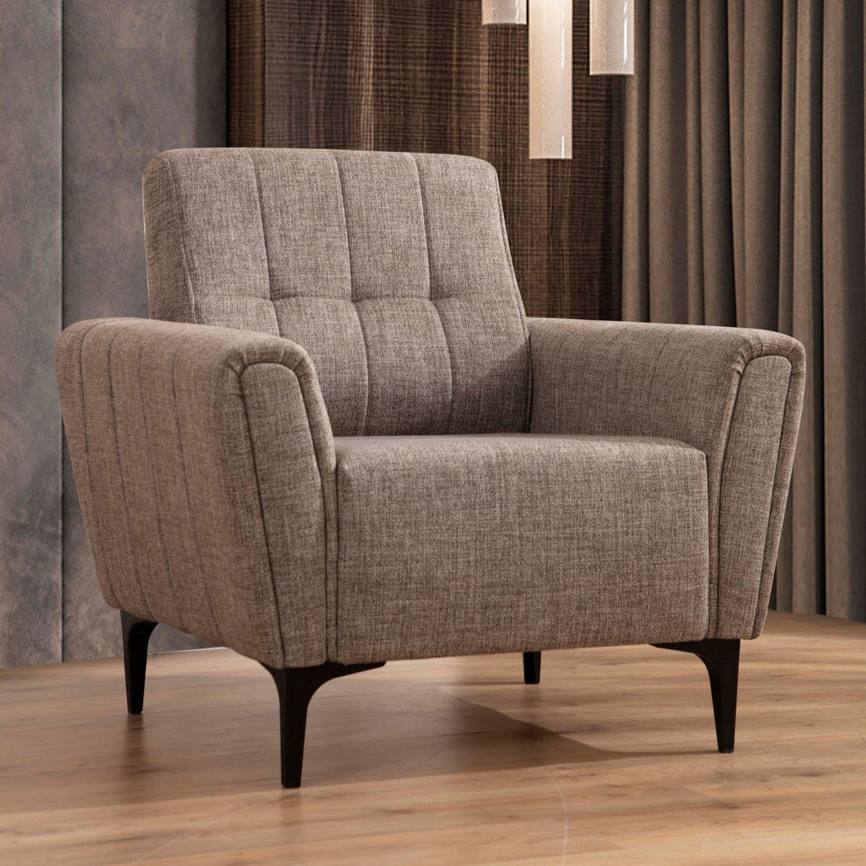 Fauteuil Hamlet Marron Clair