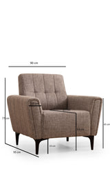 Fauteuil Hamlet Marron Clair