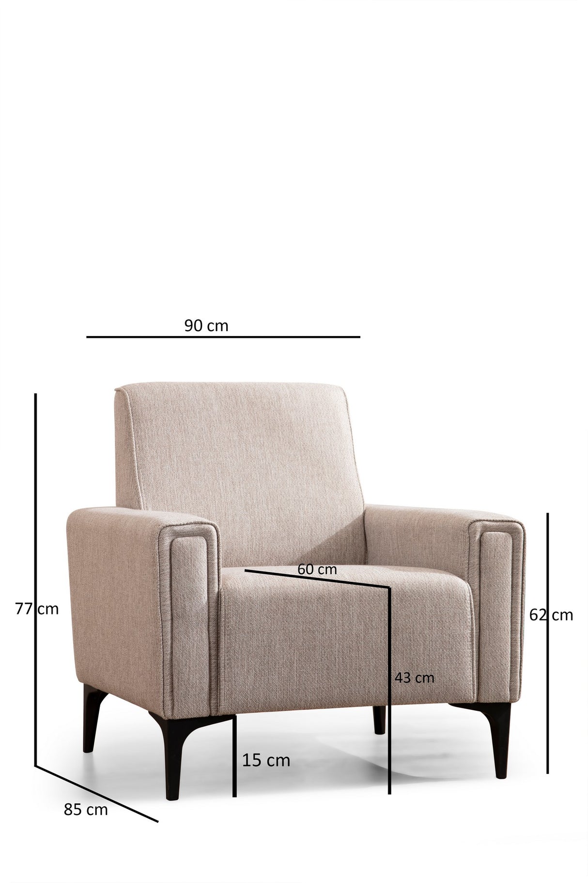 Fauteuil Horizon Marron Clair