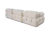 Banque modulaire 3 places avec Bubble Bouclé Bouclé White