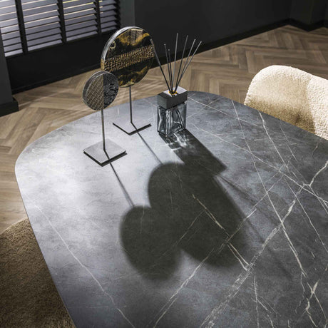 Eettafels - Eettafel Mysha Deens Ovaal Melamine 215x105 cm - Dimehouse