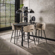 Tables de bar - Table de bar ovale danoise Jade 140 cm Aspect Céramique Noir - Dimehouse