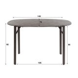 Table de bar danoise ovale Jade 140 cm aspect céramique noire