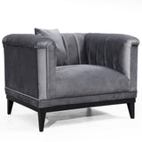 Fauteuil Trendy Gris Foncé