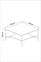 Ensemble de meubles Blanc-Noir - Ligne Chrome - Table basse + Meuble TV