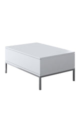 Meubelsets - Meubelset Wit Lord - Salontafel + TV Meubel + Dressoir - Zilver Frame - Dimehouse