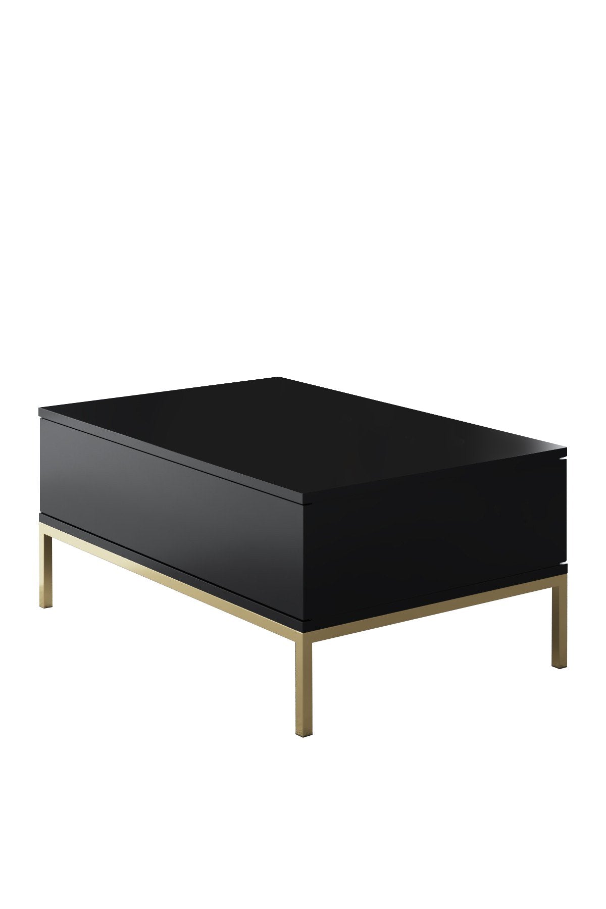 Meubelsets - Meubelset Zwart Lord - Salontafel + TV Meubel + Dressoir - Gouden Frame - Dimehouse