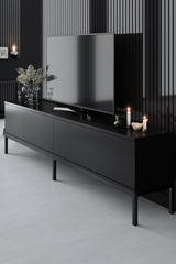 Ensemble de meubles Black Lord - Table basse + Meuble TV + Buffet - Cadre noir