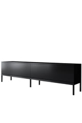 Ensemble de meubles Black Lord - Table basse + Meuble TV + Buffet - Cadre noir