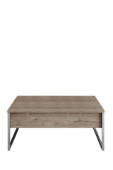 Ensemble de meubles de luxe en noyer - Table basse, meuble TV et buffet - Cadre argenté