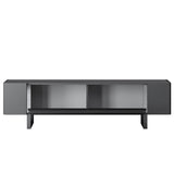 TV Meubels - TV Meubel Antraciet Yildiz 180x50x30 - Zilver Frame - Dimehouse
