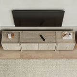 Meuble TV Lowen travertin 180 cm Bois mélaminé