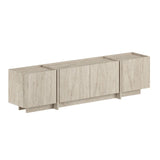 Meuble TV Lowen travertin 180 cm Bois mélaminé