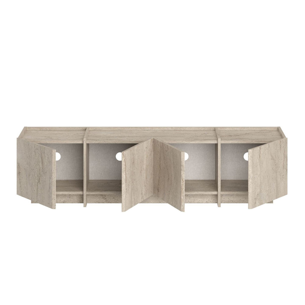 Meuble TV Lowen travertin 180 cm Bois mélaminé
