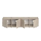 Meuble TV Lowen travertin 180 cm Bois mélaminé