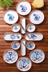 KAHSER14-MARINE Blanc Bleu Rouge 100% CÉRAMIQUE 6 cm de large