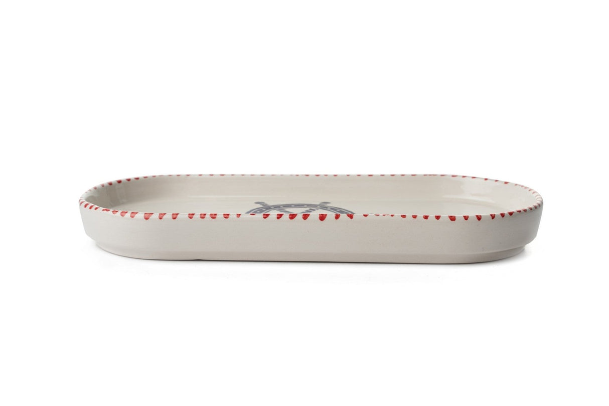 KAHSER14-MARINE Blanc Bleu Rouge 100% CÉRAMIQUE 6 cm de large