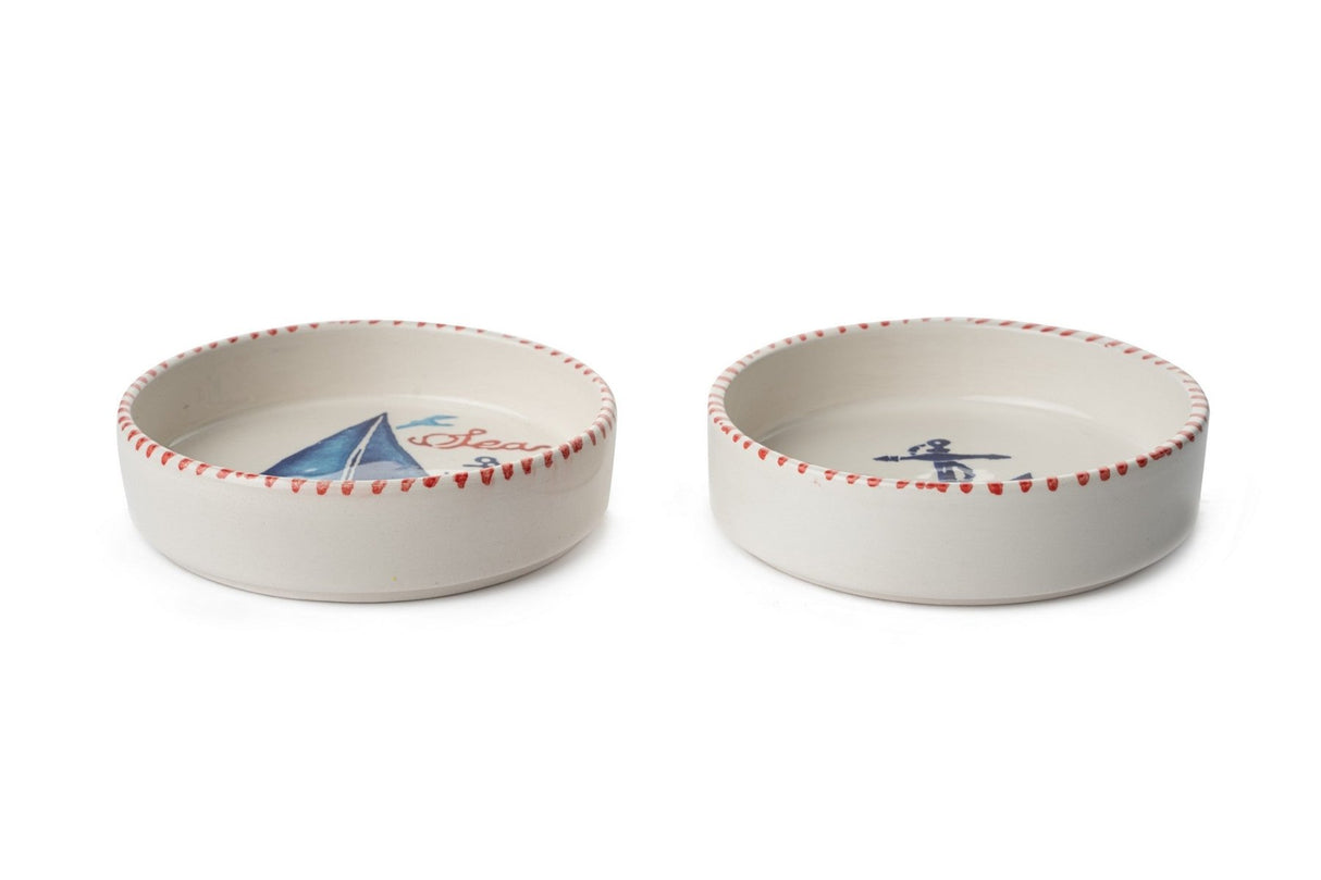 KAHSER14-MARINE Blanc Bleu Rouge 100% CÉRAMIQUE 6 cm de large