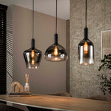 Suspension Nexus 3 lumières Métal Noir 105 cm 