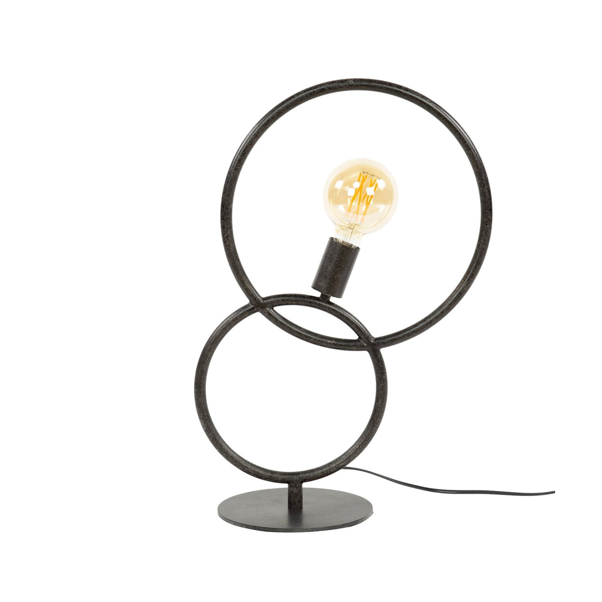 Lampe de table Arc 1-lumière – Métal Noir 