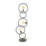 Lampe de sol noire 3 lumières industriel 140 cm 