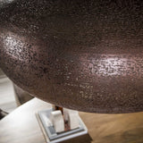 Lampe suspendue 1 lumière cuivre antique Chase Ø90 cm