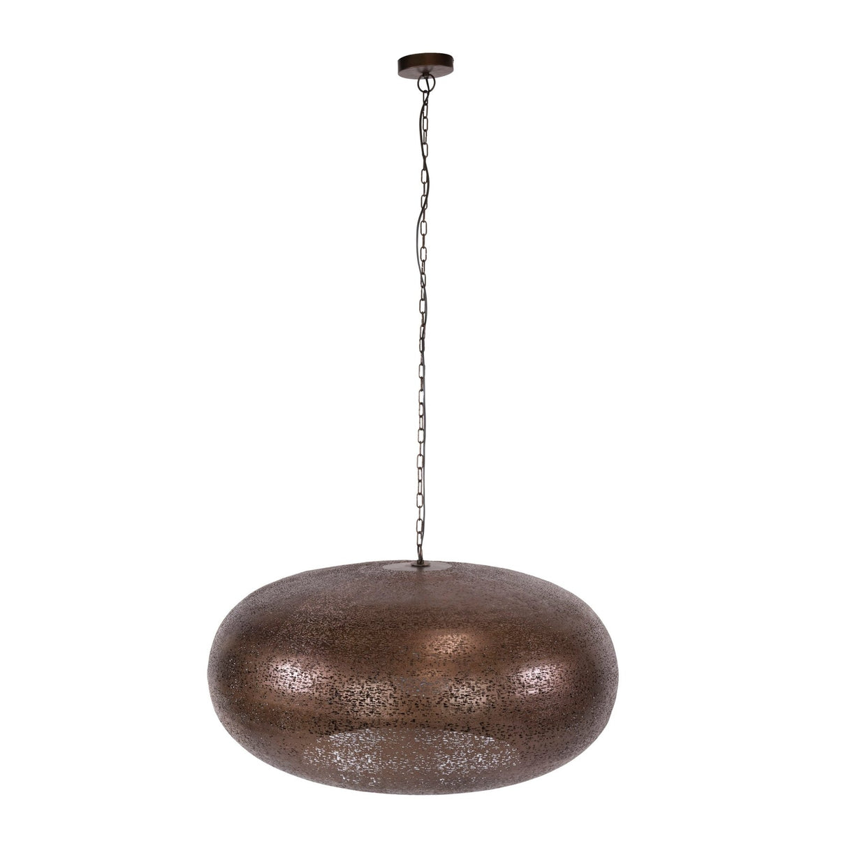 Lampe suspendue 1 lumière cuivre antique Chase Ø90 cm