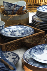 ZG24Y2420939016 Bleu Blanc 100% PORCELAINE