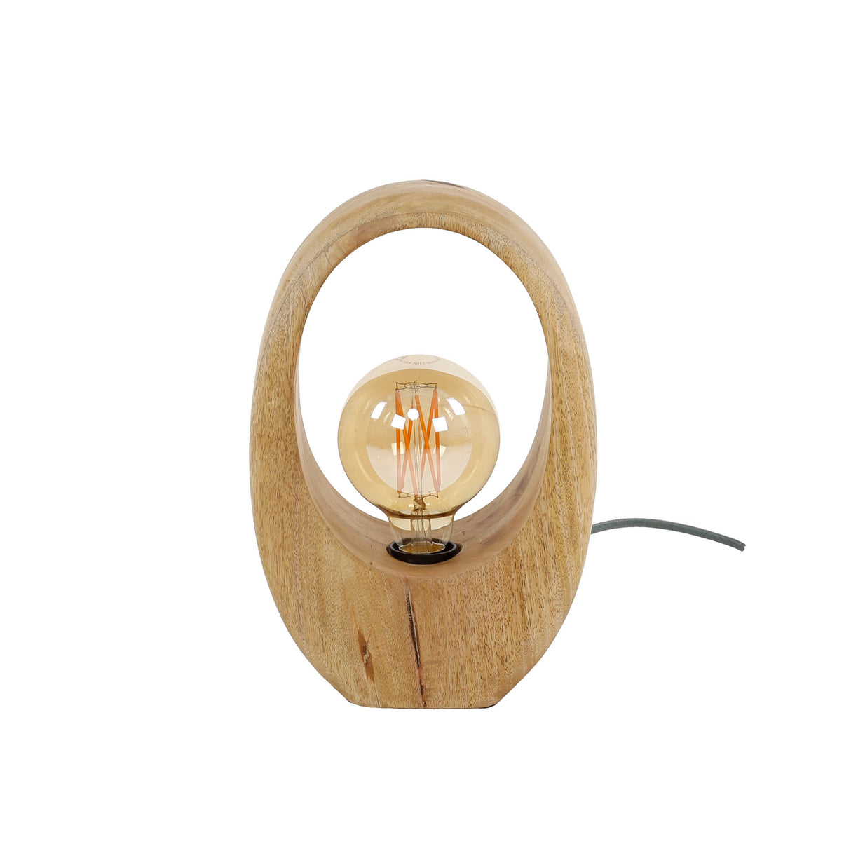 Lampe de table Brenn en bois de manguier 30 cm