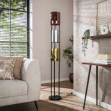 Lampadaire Nox 3 lumières Métal Noir 175 cm 