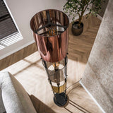 Lampadaire Nox 3 lumières Métal Noir 175 cm 