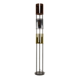 Lampadaire Nox 3 lumières Métal Noir 175 cm 