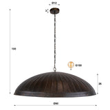 Hanglamp-Hanglamp Guard 1-lichts Ø90 cm Smoked Brown metaal-Dimehouse