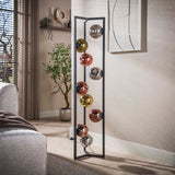 Industriële Vloerlamp Ada 9-lichts Gekleurd Glas Hoek