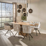 Hanglamp Stellar in sienna bruin met 9 lichtpunten