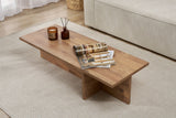 Table basse rectangulaire en bois de pin mélaminé - 120x45x30 cm -Portland