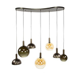Suspension Cluster Sienna 7 lumières – Marron 