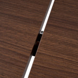 Sorell uitschuifbare eettafel walnoot 160 cm Melamine gecoat houtcomposiet