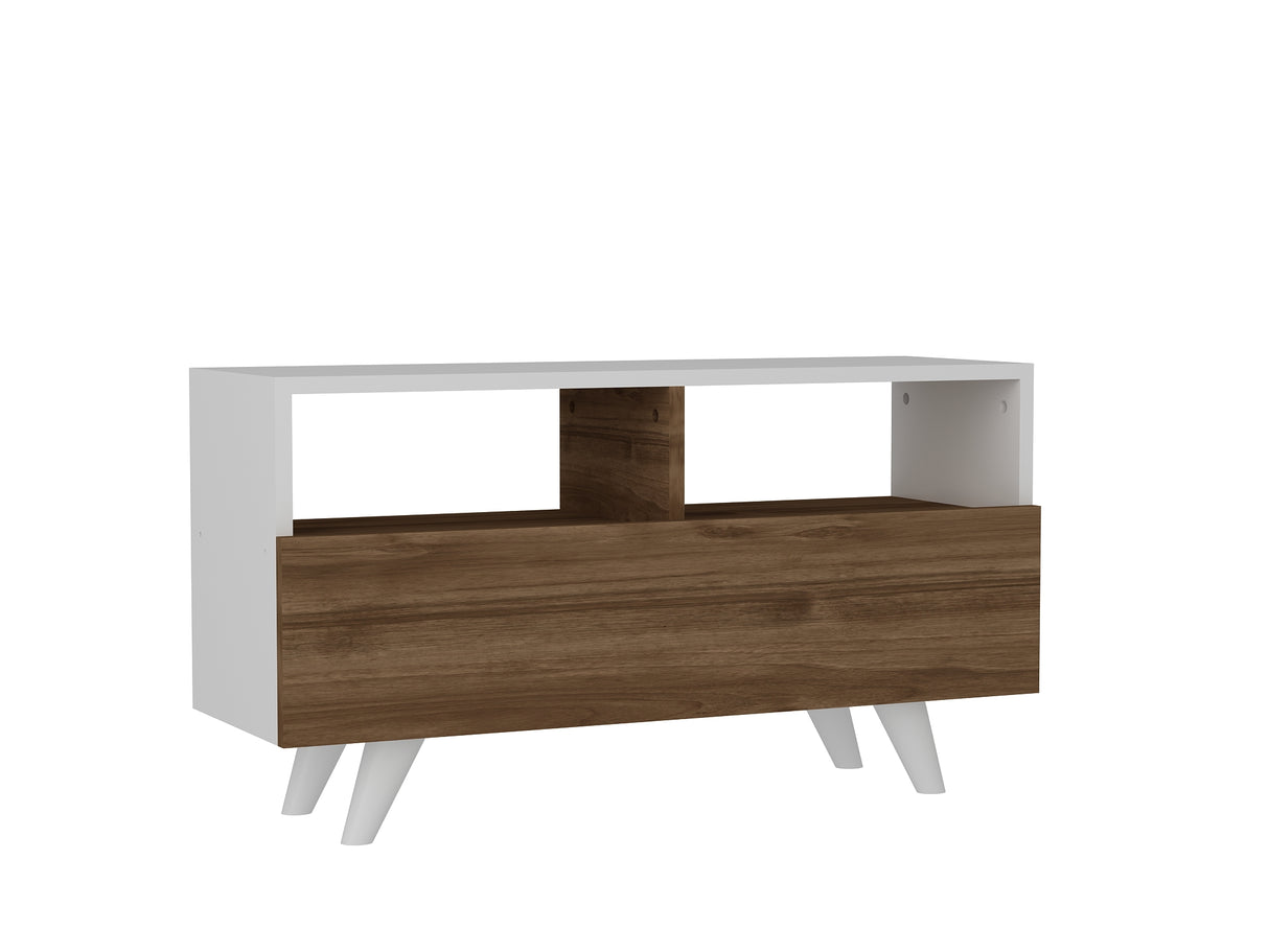 Meubles de télévision Novella White Walnut Melamine 90x50.6x29,5 cm