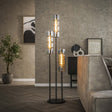 Lampadaires - Lampadaire Kik 3 - verre cylindrique légèrement étagé - Dimehouse