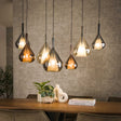 Lampes suspendues - Lampe suspendue moderne Noxen 7 - Verre coloré clair - Dimehouse