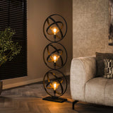 Lampadaire Galaxy 3 lumières métal noir 